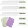 BTSKY 2.2 Inch Insertable Self-Adhesive Index Tabs with Printable Paper Inserts Clear Plastic Sticky File Folder Labels Convenient Divider Index Tabs Stick on Books, Folders, Notebooks,etc (75 Pcs)
