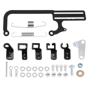 WMPHE 304147 Carburetor Throttle Cable Mount Bracket Compatible with EZ-EFI GM 700R4 Adjustable Transmissions Cable Mount Linkage Kit