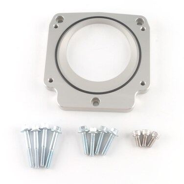 HLBTK 551513 92mm LS Manifold Throttle Body Adapter Spacer 3 Bolt Intake to 4 Bolt Throttle Body Fit for DBC LM7 LM4 4.8L 5.3L 5.7L 6.0L