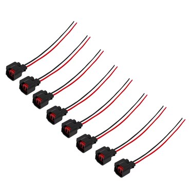 Fuel Injector Pigtail Connector Plug Wire EV6 EV14 Fit for Ford F-150 F-250 Crown Victoria Mustang Pigtail Harness (8 Pcs)