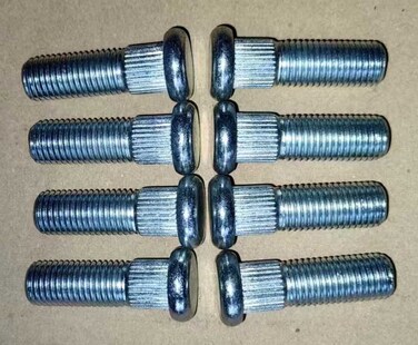 Wheel Hub/Brake Drum Bolt Studs 8pcs Set # 92154-1482 Replacement for 2014-2024 Kawasaki Mule 600 610 XC SX KAF400 UTV Front Rear