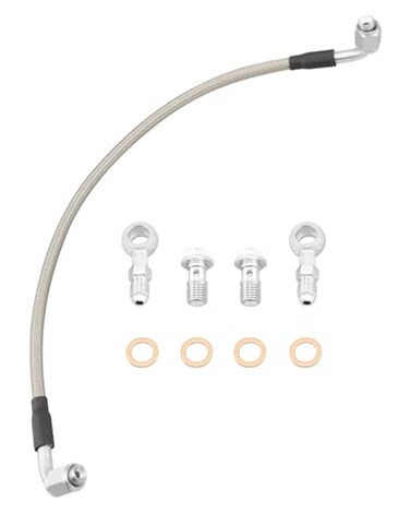 ANODZU Upgrade Turbo Oil Feed Line Kit Fit for Fit for MINI Cooper S R55 R56 R57 R58 R59 R60 R61 2007-2016, Replace 11657534454