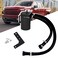 RULLINE Oil Separator 350ml Oil Catch Can Tank Aluminum Polish Baffled Reservoir Black Compatible with 2019-2022 Chevy Silverado 1500 5.3L &amp; 6.2L, GMC Sierra 1500 5.3L &amp; 6.2L Driver Side
