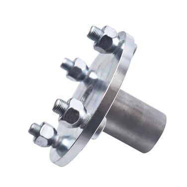 GOIRTUTSS 4" x 4" Go-Kart Live Axle Hub with 1" to 3/4" Step-Down - 1/4" Keyed Shaft, 8 Inch Rear Front Wheel, x4 Lug Set Kit, Replacement Assembly Parts, Quad ATV Cart Gokart Golf Trike Wheels