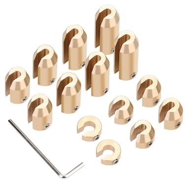 WYNNsky 14PCS Motorcycle Spoke Wheel Weights, Brass Reusable Wheel Spoke Balance for ADC Bikes and Other Spoke Wheeled Bikes