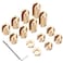 WYNNsky 14PCS Motorcycle Spoke Wheel Weights, Brass Reusable Wheel Spoke Balance for ADC Bikes and Other Spoke Wheeled Bikes