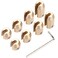 WYNNsky 8PCS Motorcycle Spoke Wheel Weights, Brass Reusable Wheel Spoke Balance for ADC Bikes and Other Spoke Wheeled Bikes