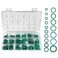 270pcs Compressor O Rings - Car Air Conditioning AC O Ring Kit Sealing ORings Gasket Assortment Set, Rubber Washer Orings for A/C Professional Plumbing Automotive