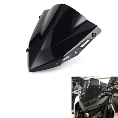 Kucehiup Motorcycle Windshield Windscreen Sports Visor Fits for YAM MT03 MT25 MT-03 MT-25 2020 2021 2022 2023 2024 20-24