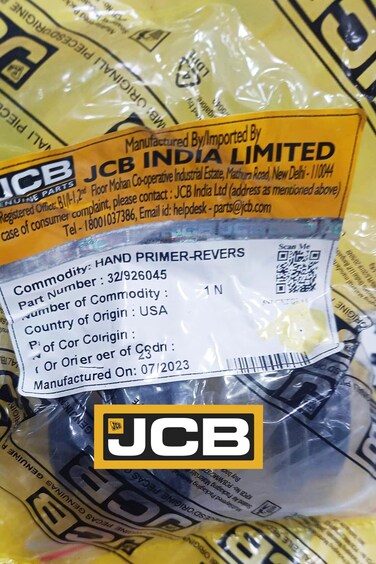 JCB Backhoe Parts - GENUINE JCB Kit Hand Primer Reverse Flow Assy. (JCB Part no. 32/926045 or 32/925710) Genuine Hand Primer Kit for JCB (Part no. 32-926045 or 32-926710)