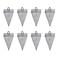 Pyramid Sinkers Fishing Weights Fishing Sinker, Saltwater Fishing Weights Sinkers for Saltwater Surf Fishing Gear Tackle 1oz 2oz 3oz