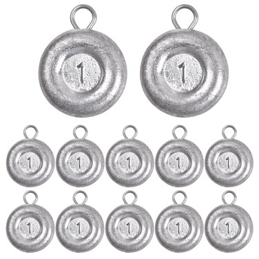 OROOTL Disc Sinkers Fishing Weights Coin Sinkers Weights Saltwater Fishing Sinkers and Weights Catfishing Gear Tackle Kit 1oz 2oz 3oz 4oz 5oz 6oz 8oz