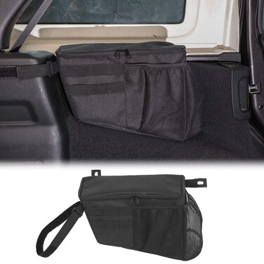 RT-TCZ Trunk Organizer, Driver Side Storage Bag Accessories for 2018-2023 Jeep Wrangler JL 4-Door