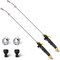Saillong 29 Inches Sprayer Wand, Adjustable Universal Sprayer Match 3/8&#39;&#39; Hose, Stainless Steel Replacement Sprayer Wand with Shut off Valve(1 Pack)