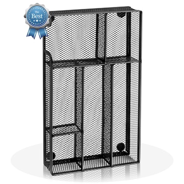 Kciplab Desk Drawer Organizer, Office Drawer Divider Organizer Tray with 6 Compartments, Metal Mesh Desktop Organization and Accessories for Stationery Makeup Kitchen Toolroom School ＆ Office