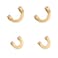 Dr.Fish 100 Pack Folded Clevises for Fishing Spinner Making, Lure Making Accessories Spinnerbait Spinner Blade Walleye Rig Alabama Rig Freshwater Inline Spinner Brass