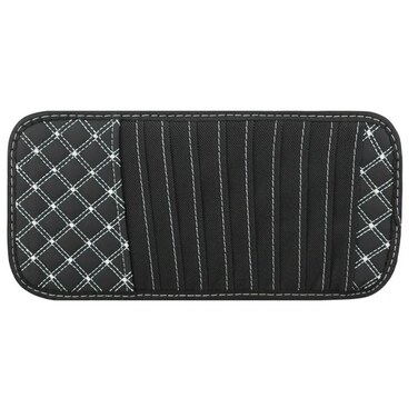 zaoalife Car CD Holder Storage Case, Car Sun Visor Organizer with 10 DVD Storage Sleeves Leather CD Case Pocket Storage Pouch Auto Visor CD Storage Case