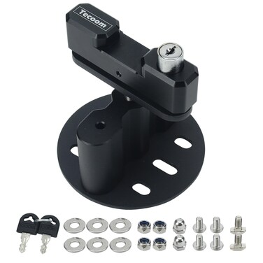 Tecoom RX-LOX-PM Pack Mount Lock with Keys Aluminium Locking Mount for Gasoline Pack Fuel Water Pack Gas Can Mounts Storage Box Mount Lock