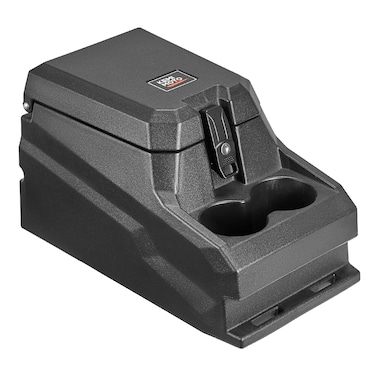 KEMIMOTO Bench Seat Console Armrest Box Cup Holder, Compatible with Can-Am Defender &amp; Defender MAX, 13L Lockable Water-Resistant Storage Box