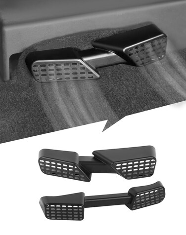 JeCar Under Seat Vent Deflectors Rear AC Vent Directional Extension Fit for RAM 2010-2017