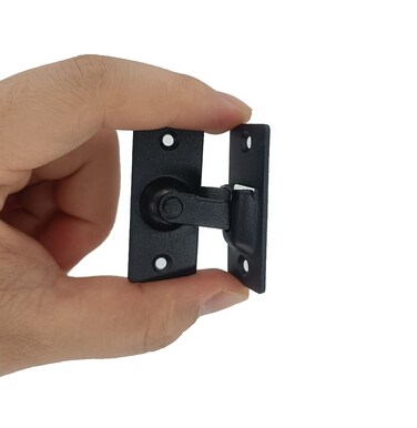 (Small) 90 Degree Stainless Steel Bolt Special Door Lock barn Door Right Angle Lock flip Door Lock Curved Door Buckle