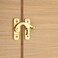 Sardar DL-05 Brass Flip Latch  Double Door Lock Hardware Safety Door Latch Lock  Heavy Duty Door Stopper (Gold)
