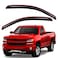 Lightronic in-Channel Rain Guards, Dark Smoke, 2-Pieces Set, Fits 2014-2018 Chevrolet Silverado/GMC Sierra 1500, 2015-2019 Silverado/Sierra 2500 HD, 2015-2018 Silverado/Sierra 3500 HD, Regular Cab