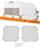 MELIPRON Rear Window Security Screens Fit for RAM ProMaster Cargo Van Safety Screens 2PCS