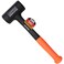 WEDO Rubber Mallet Hammer with Fiberglass Handle 56oz(3.5 lb), Dead Blow Hammer, Shockproof Design, 16mm Maximum Thickness Striking Surface,390mm Length