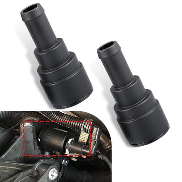 awlbed 2 PCS Automotive Heater Hose Fittings, Coolant Connectors, Quick Connect Hose Connection Parts, Compatible with Buick GMC Chevrolet Ford Lincoln 15032062 15151873 15151875 (Black)