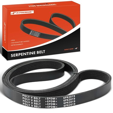A-Premium Engine Serpentine Drive Belt Compatible with Ford, Ram, Jeep, Dodge, Chrysler, Volkswagen, Saab, Saturn, Mack &amp; Cadillac Cars - F-150, 1500, 2500, 3500, Cherokee, Grand Caravan &amp; More