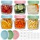 Cehomi 8 oz Mason Jars 6 Pack, 240 ml Glass Canning Jars with Regular Mouth Lids, Small Glass Storage Containers for Jelly, Jam, Honey, Pickles, Spice, Overnight Oats