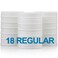 AOZITA [18 Pack] Plastic REGULAR Mouth Mason Jar Lids for Ball, Kerr and More - White Plastic Storage Caps for Mason/Canning Jars - Dishwasher Safe &amp; Food Grade