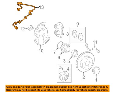 TOYOTA 89516-60270 Skid Control Sensor Wire