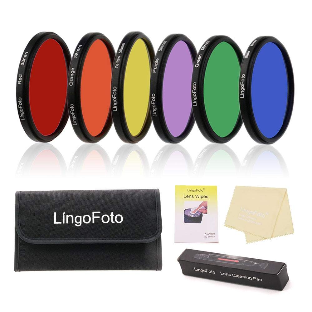 lingofoto Lingofoto 6pcs Round Full Color Lens Filter Set