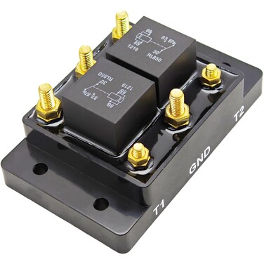 SPJIUQI 5541100 24452 12V Forward and Reverse Relay Module for Tarp Winch Trim Motor Snow Plow &amp; Lift Replaces ATP0110 K10746M CH24452 13994 Polarity Module for Marine Jack Plate