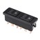 uxcell 10 Pins Car Window Switch Dual Button Car Control Master Rocker Switch Momentary Glass Lifter Switch DC 12V