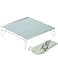 iClimb Mini Solo Folding Table Ultralight Compact for Backpacking Camping Hiking Beach Picnic (Silver - L)