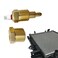 Flygun 1 PC Car Cooling Fan Temperature Switch Kit, 2.2" 185-200 Metal Thermostat Temperature Sensor Switch, Modification Replacement Accessories, Suitable for Most Cars, Trucks, and SUVs (Gold)