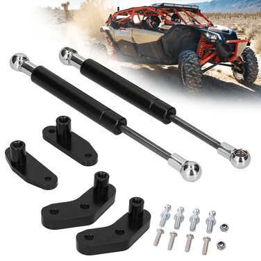 Piodelo X3 Door Opener Kits, Front and Rear Door Shocks Struts Compatible with Can Am Maverick X3 and X3 Max 2017 2018 2019 2020 2021 2022 Auxiliary Doors Opener Accessories - Black