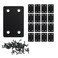 QSJ 16 Pack Black Flat Mending Plate 2.36x1.49'', Stainless Steel Bracket, Straight Metal Brace Bracket, Fixing Joining Plate for Wood Furniture Fastening &amp; Fixing
