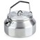 Camping Kettle Outdoor Campfire Camp Kettle, 1L Stainless Steel camping tea kettle Coffee Pot, Portable Lightweight Teapot Fast Heating Boiling Water, Ideal for Hiking Picnic Travel, Silver