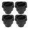 X AUTOHAUX 4pcs Warm Air Vent Outlet 42mm Auto Car Heater Duct Hose Pipe 360 Degrees Rotatable Car Parking Heater Air Conditioner Steering for Car Bus Boat