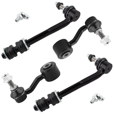 WEDOAUTO 4Pcs Suspension Kit Front &amp; Rear Stabilizer Sway Bar End Links Set Left Driver &amp; Right Passenger Fit For Chrysler Aspen 2007-2009, For Dodge Durango 2004-2009 Replace# K750026 K80947