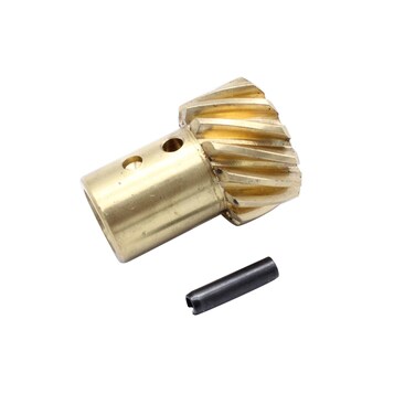 2 PCS/SET SHLPDFM Brass Roller Cam HEI Distributor Gear 0.491" Shaft Fits for SBC BBC 262-454 Engine