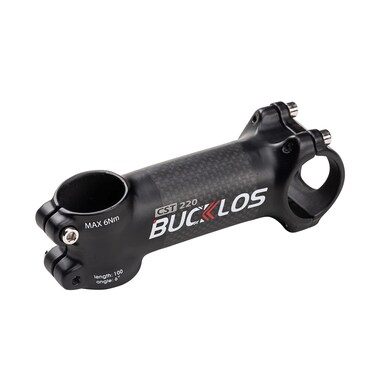 BUCKLOS Road Bike Stem 31.8 60mm 70mm 80mm 90mm 100mm 110mm 120mm 6 17 Degree - 3K Carbon Fiber + Aluminum Road Mountain Bike Stem Superlight Strengthen, fit 31.8mm Handlebar Stem 28.6mm Fork