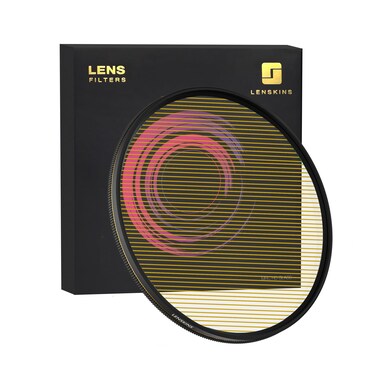 LENSKINS 77mm Variable Gold Streak Filter, Special Effects Lens Filter, Anamorphic Optical Glass, Multi-Resistant Coated, Light Flare Effect Filter for Camera Lens