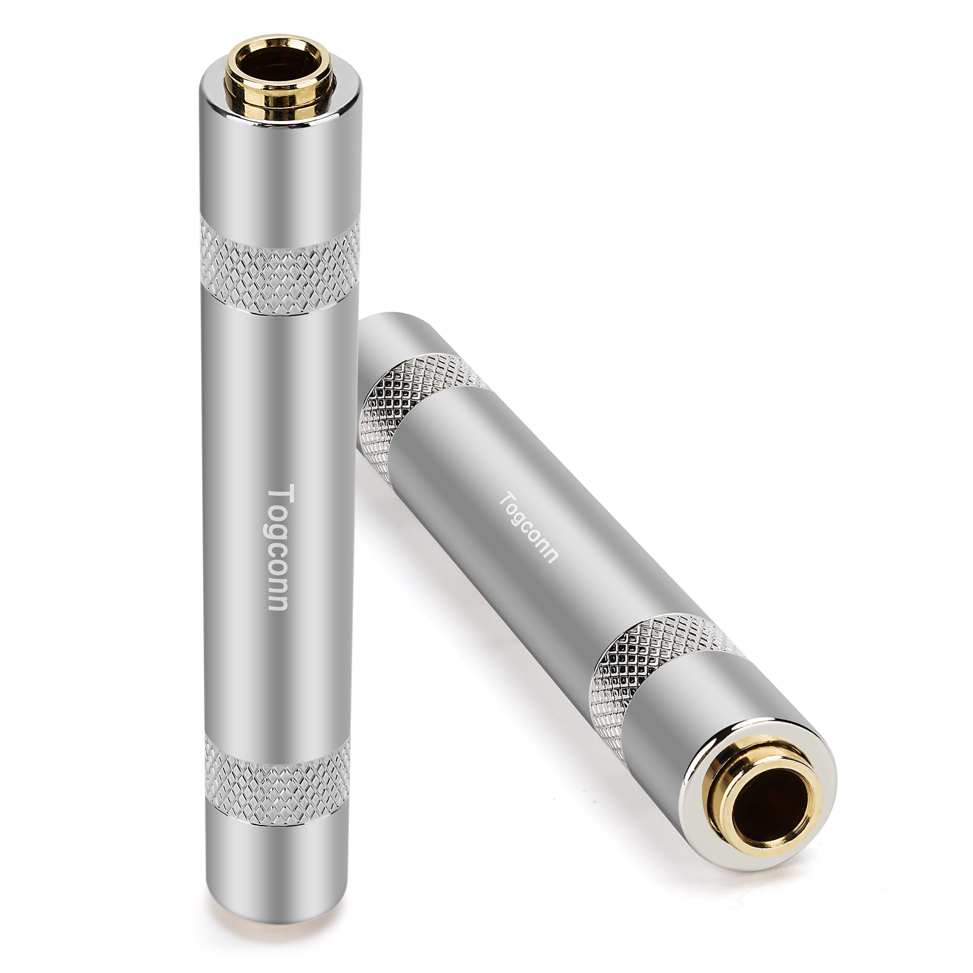 Togconn Togconn 1 Trs Ts Female To Female -plated Coupler 2 Pack 1 4 Trs Stereo And Ts Mono Jack 3.5 MM