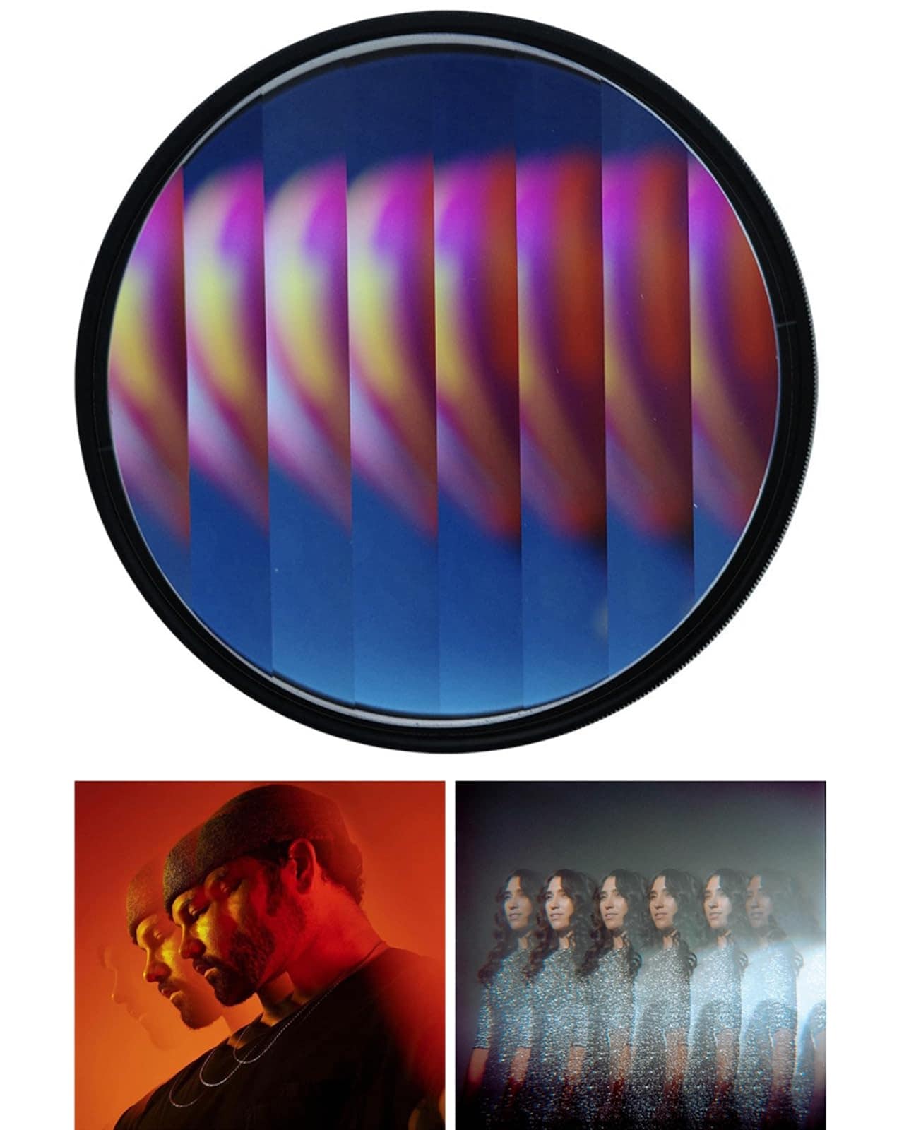 Besvalo Besvalo Camera Linear Filter Prism Film Special Effects Glass Repeater Lens Repeat Multi