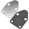 Chrome Fuel Pump Block Off Plate with Gasket/Fuel Pump Plate for Small Block Chevy SBC 283 305 327 350 383 400 SB Engine